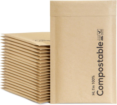 4x8 100% Biodegradable Bubble Mailers