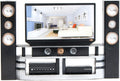 Miniature Dollhouse Furniture Accessories Playset for 11.5-12 inches Dolls (Hi-Fi TV Cabinet Set)