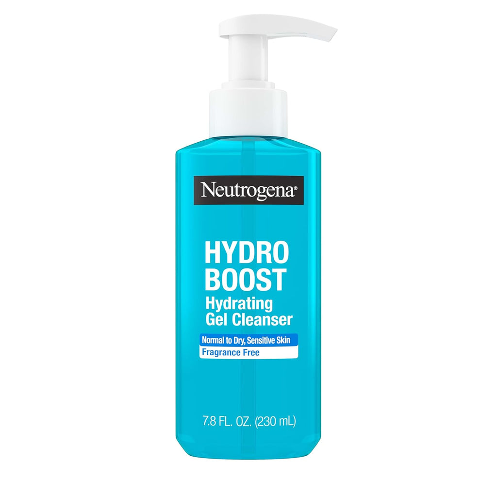 Hydro Boost Hydrating Gel Cleanser, Fragrance-Free, 7.8 fl. oz | Daily Face Wash Suitable for Sensitive Skin, Gentle