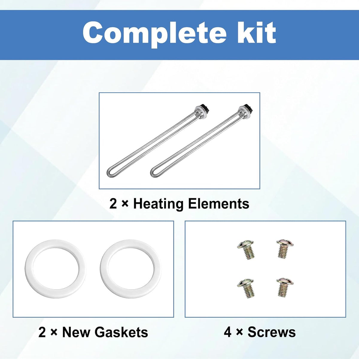 2 Pack 100108283 Water Heater Element for AO Smith Electric Water Heaters
