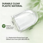 Range Hood Light Diffuser Lens Cover Fits Broan Kenmore SB03200618, 2 Pc
