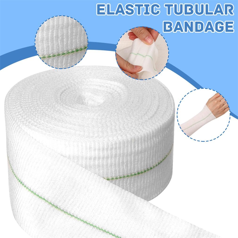 Tubular Elastic Sport Bandage 2inch x 32.8 Feet Reusable Sleeve Stretch Dressing Retainer Gauze Stockinette Tubing