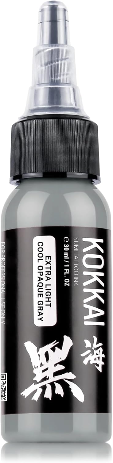 Cool Opaque Gray Tattoo Ink Set, Premium Quality, Precision Medium Viscosity, Rich Hue, Quick Healing, Acrylic-Free