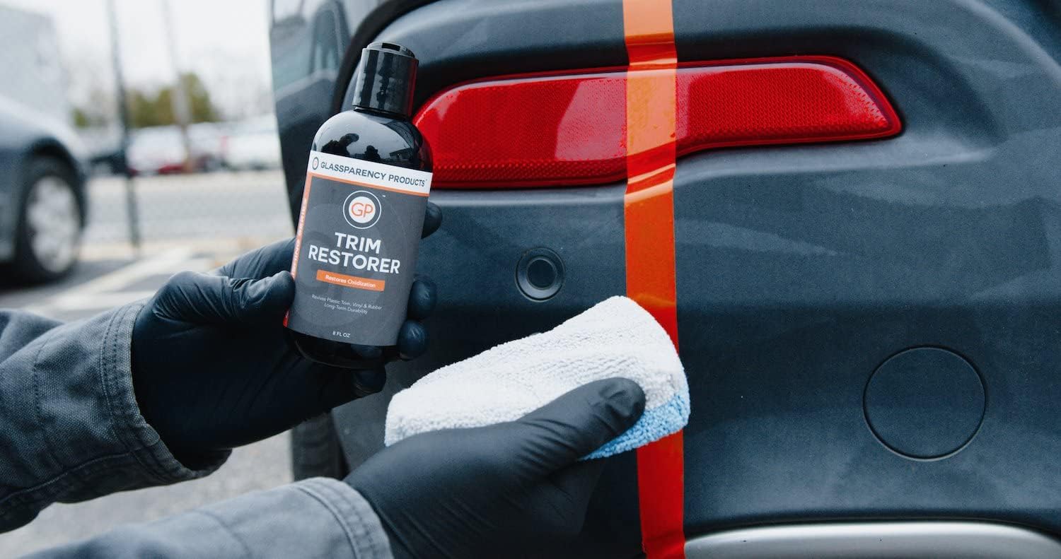 Trim Restorer (16 oz.) Restore & Protect Dull and Faded Exterior Plastic, Rubber, and Vinyl Trim Back to Black