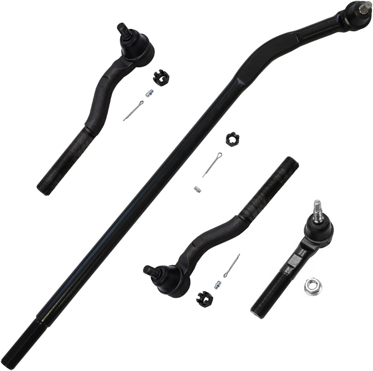 Detroit Axle - 4pc Front Tie Rods Kit for 2007-2017 Jeep Wrangler