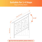 Unique Design 4 Step Hand Rails for Outdoor Steps, Adjustable