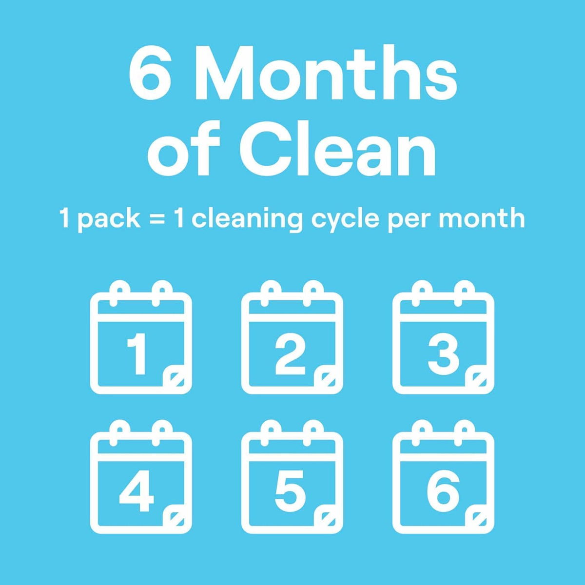 Machine Cleaner, 6 Count