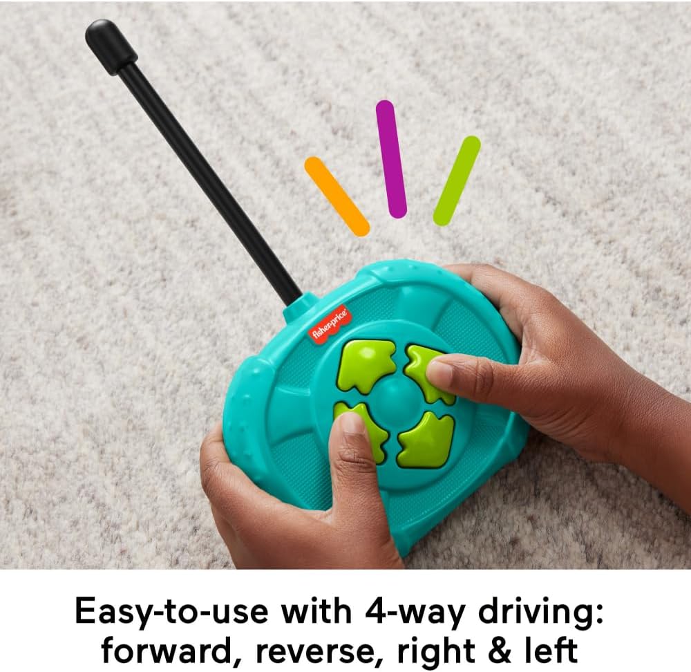 Fisher-Price Preschool Toy Remote Controlled Car My Easy RC with 2 Speeds for Kids Ages 3+ Years (Amazon Exclusive)
