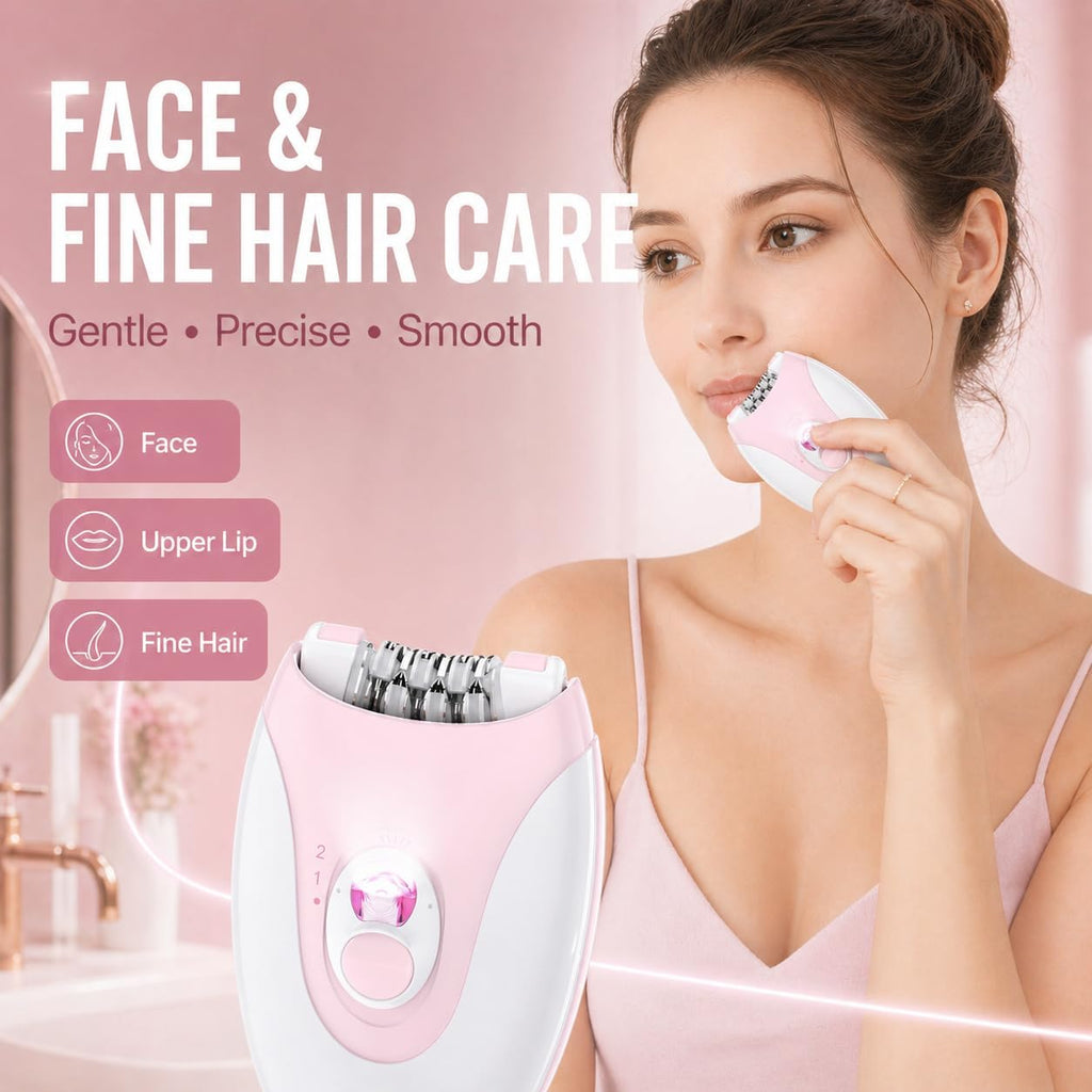 Epilator for Women Facial Hair Remover, Electric Hair Removal Device with 36 Tweezers, Long Lasting Smooth Skin 4–6