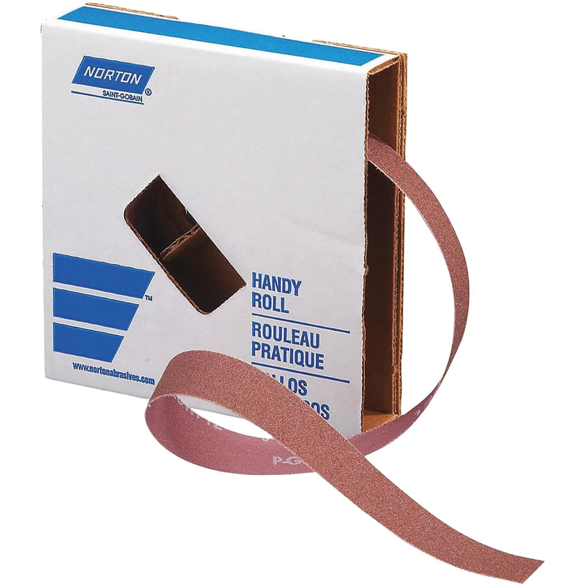 Norton K225 Metalite Abrasive Roll, Cloth Backing, Aluminum Oxide, Roll 1" Width x 10yd Length, Grit 150 (Pack of 1)