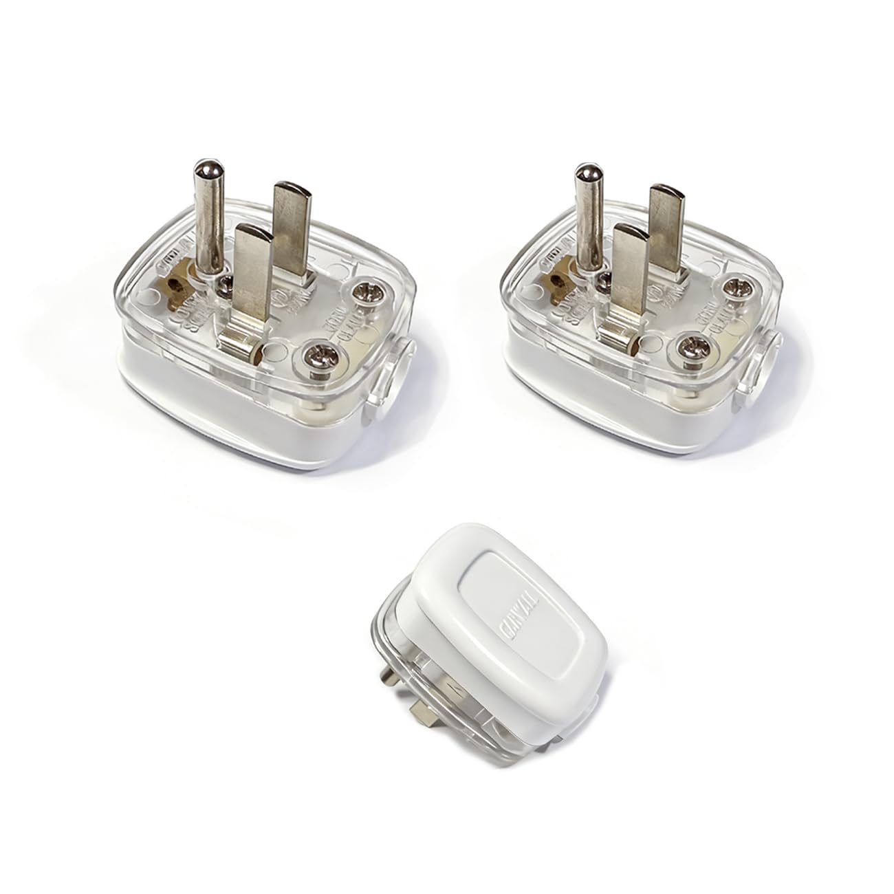 Right Angle Plug Flat Wall Plug, Replacement Plug 3 Prong 125V 10A, 90 Degree Outlet Adapter for Short Extension Cord