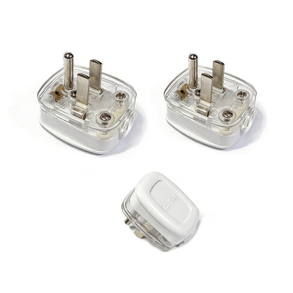 Right Angle Plug Flat Wall Plug, Replacement Plug 3 Prong 125V 10A, 90 Degree Outlet Adapter for Short Extension Cord
