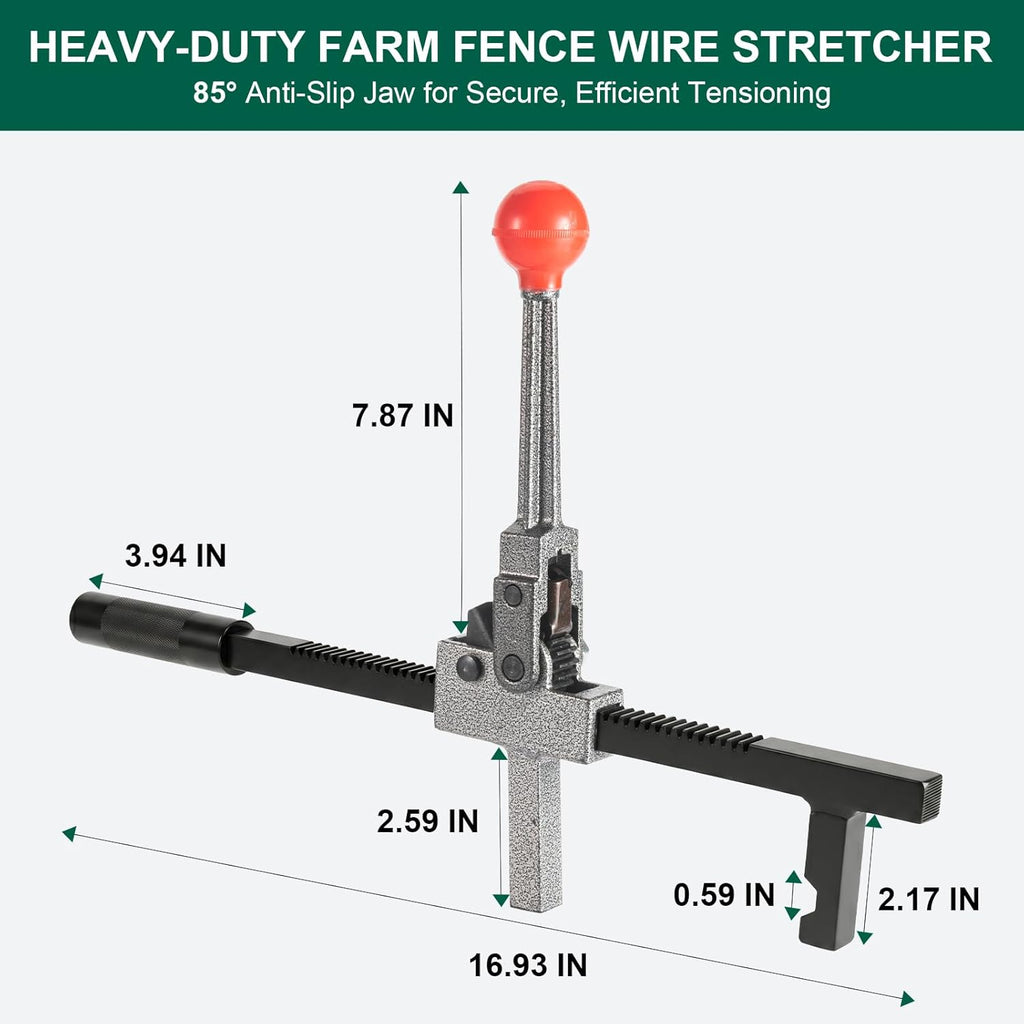 Chain Link Fence Stretcher Tool, Fence Puller, Tightener & Tensioner