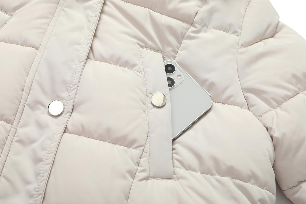 Women's Waterproof Long Winter Down Coats Warm Puffer Jacket Parka
