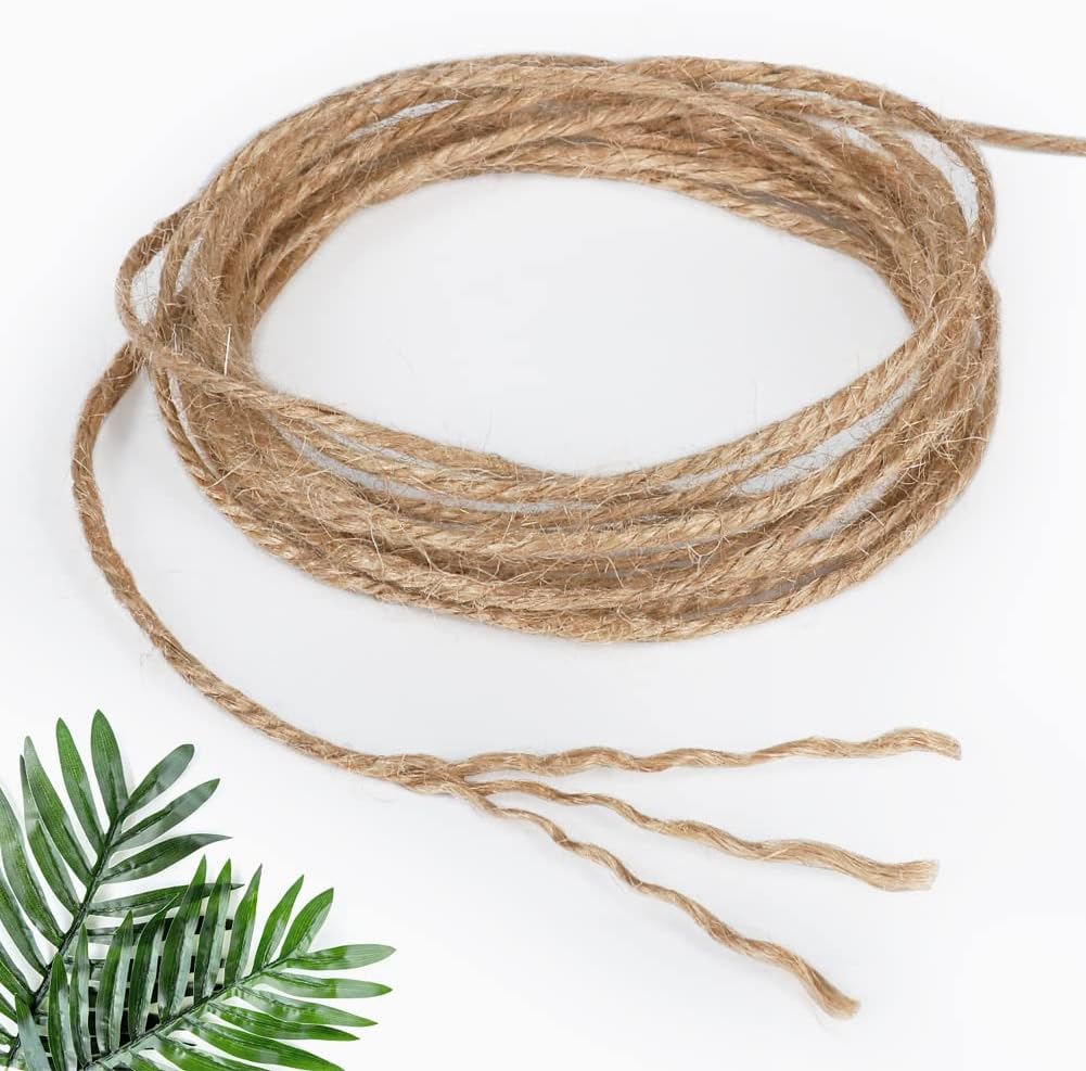 656ft 3mm Jute Garden Twine Heavy Duty for Plant Supporting