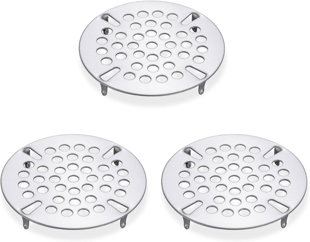 3-1/2" Mop Sink Drain Strainer for Commercial Sink Drain Cover (3 Pack)