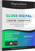 Double-Sided Heavyweight Gloss Digital C2S Cardstock – Perfect for Color Laser Printing, Flyers, Brochures, Photos |