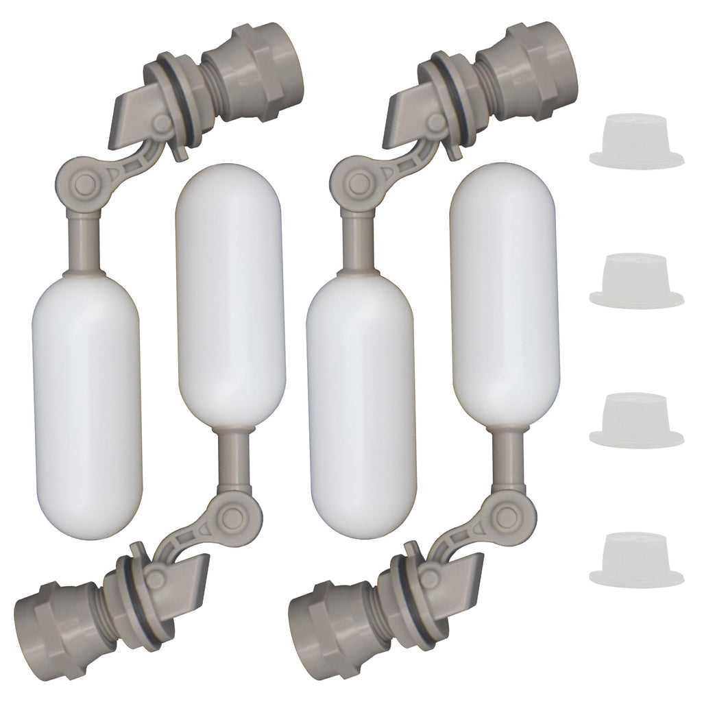 MAKERELE 4-Pack 1/2 Inch Mini Float Ball Valve, ABS