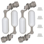 MAKERELE 4-Pack 1/2 Inch Mini Float Ball Valve, ABS