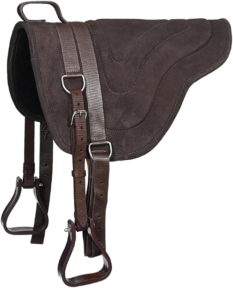 Western Bareback Saddle Pad Brown 26" X 32"