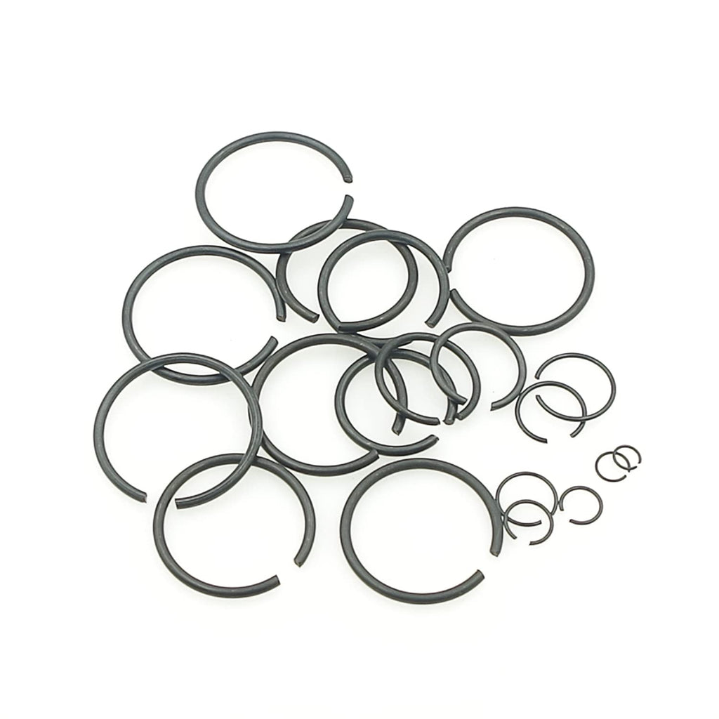 Metric 15-Sizes Round Wire C-Clips External Retaining Rings Kit