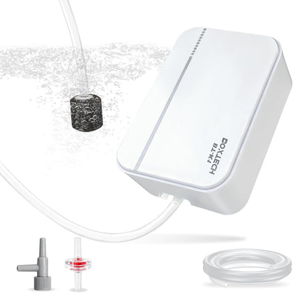 Fish Tank Air Pump, Ultra-Quiet Aerator 2W | Complete quiet aerator kit includes air stone, check valve, control