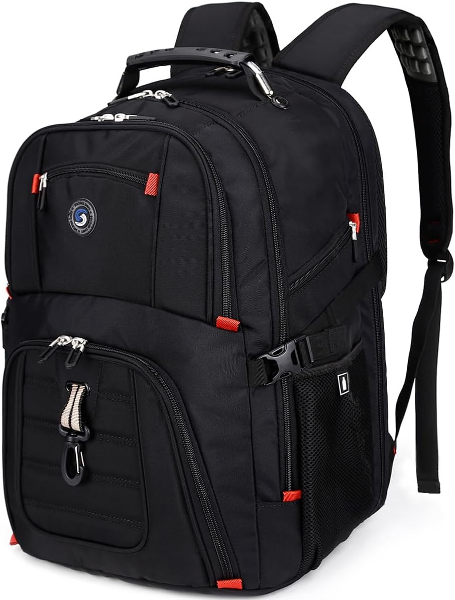 Extra Large 50L Travel Laptop Backpack with combination lock, College Backpack Airline Approved Business Work Bag Fit