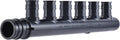 SharkBite 6 Port PEX Expansion Poly Tee, 3/4 Inch Closed Trunk with 1/2 Inch Outlet, Multi Line Water Manifold Plumbing Fittings for PEX-A Tubing, UAMPT6CZ