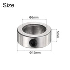uxcell 6pcs 8mm Shaft Lock Collar T8 Lead Screw Lock Ring, Stainless Steel