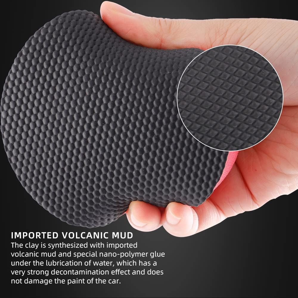 Synthetic Clay Bar Ball, Clay Bar Block, 1Pc Hand Clay Bar Pad for Car Detailing, Clay Bars Pad Auto Detailing -CHMLP07A