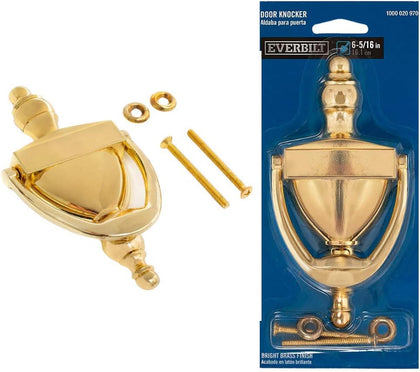 6-5/16 Inches Bright Brass Door Knocker