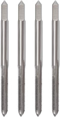 M3 x 0.5mm Tap Machine HSS Metric Right Hand Thread 3 Straight Flute Taps Taper and Plug, 4Pcs