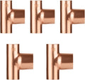 5Pack Seelink 3/4" C x 3/4" C x 1" C Reducing Copper Sweat Tee(COPPER109-5)