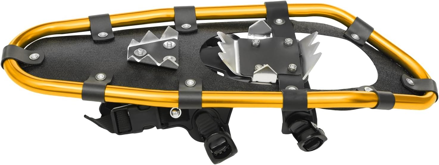 21/25 Inches Snowshoes for Women & Men, Lightweight Aluminum Frame Snow Shoes with Adjustable Trekking Poles and