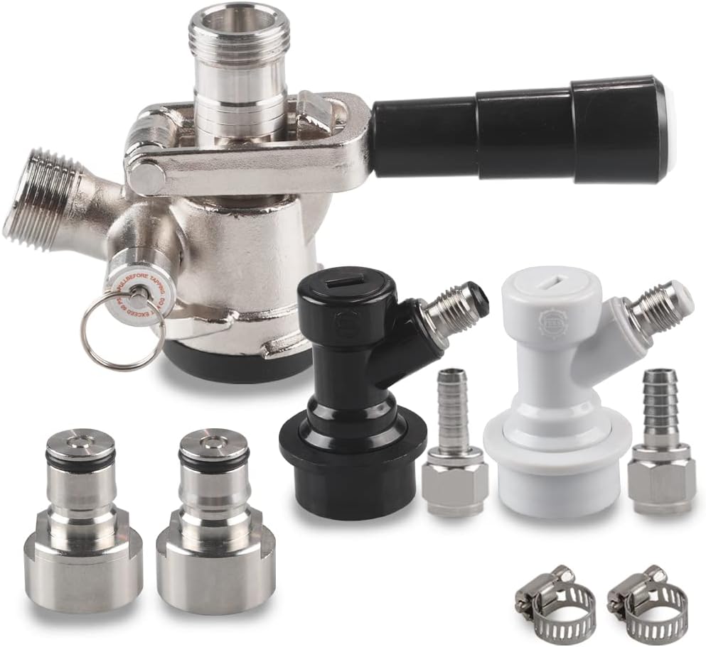 Sankey Kegerator D Type Keg Coupler D Keg Tap Dispenser with Keg Coupler Adapter Ball Lock Conversion Kit Ball Lock