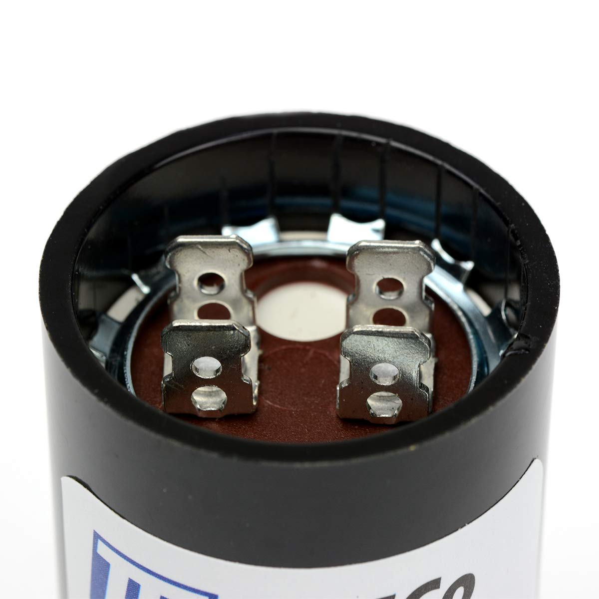 TEMCo 216-259 uF MFD CD60 Start Capacitor 110-125V AC Round | 50/60 Hz Motor Start Capacitor for HVAC, Compressor, Pump