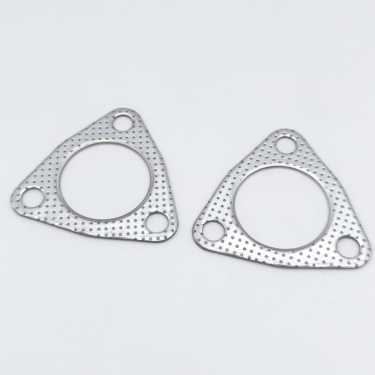 2 Inch Exhaust Gasket 3-Bolt Flange 53mm Graphite w/Fire Ring 2 Pcs