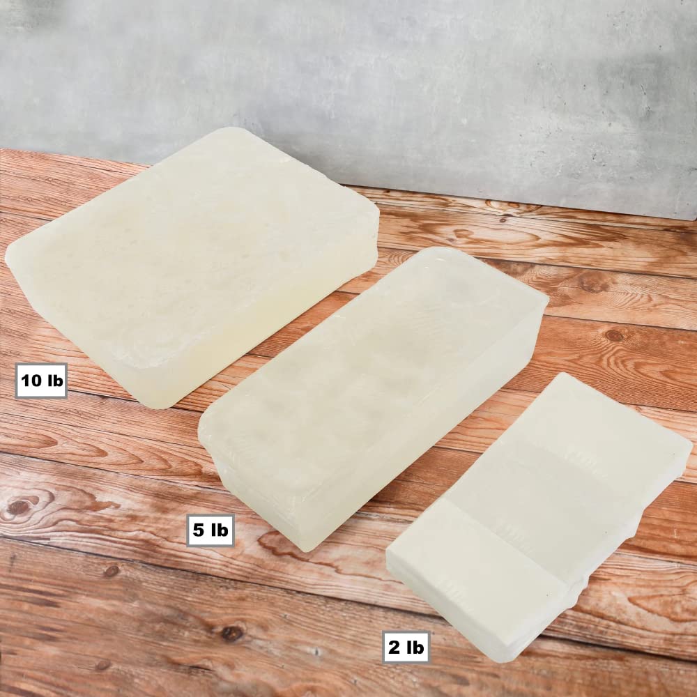 Jojoba Oil Soap Base - Moisturizing Melt and Pour Glycerin Soap Base for Crafting and Soap Making, Easy to Cut - 2 Pound