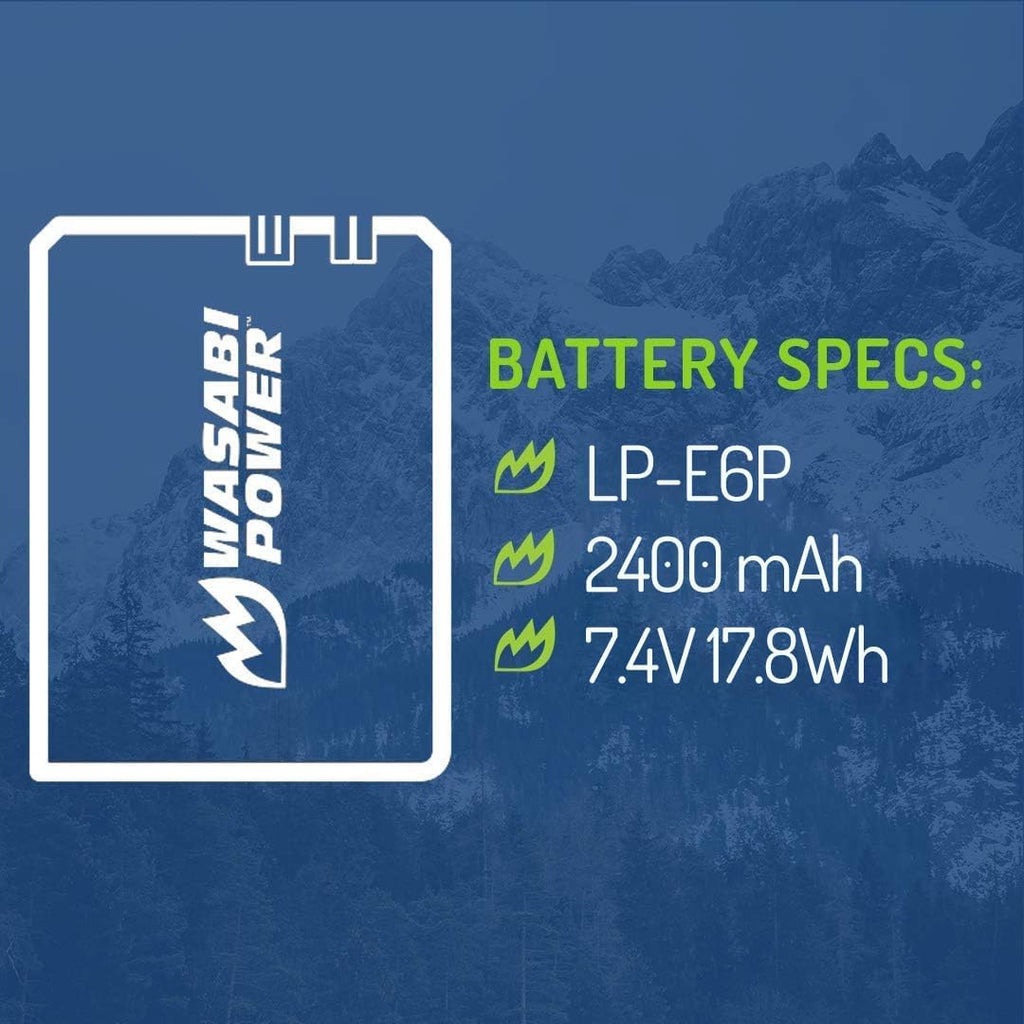 USB Battery (Ginger Series) for Canon LP-E6P and Canon EOS R5 Mark II, EOS 5D II/III/IV, 5DS R, 6D Mark II, 7D Mark
