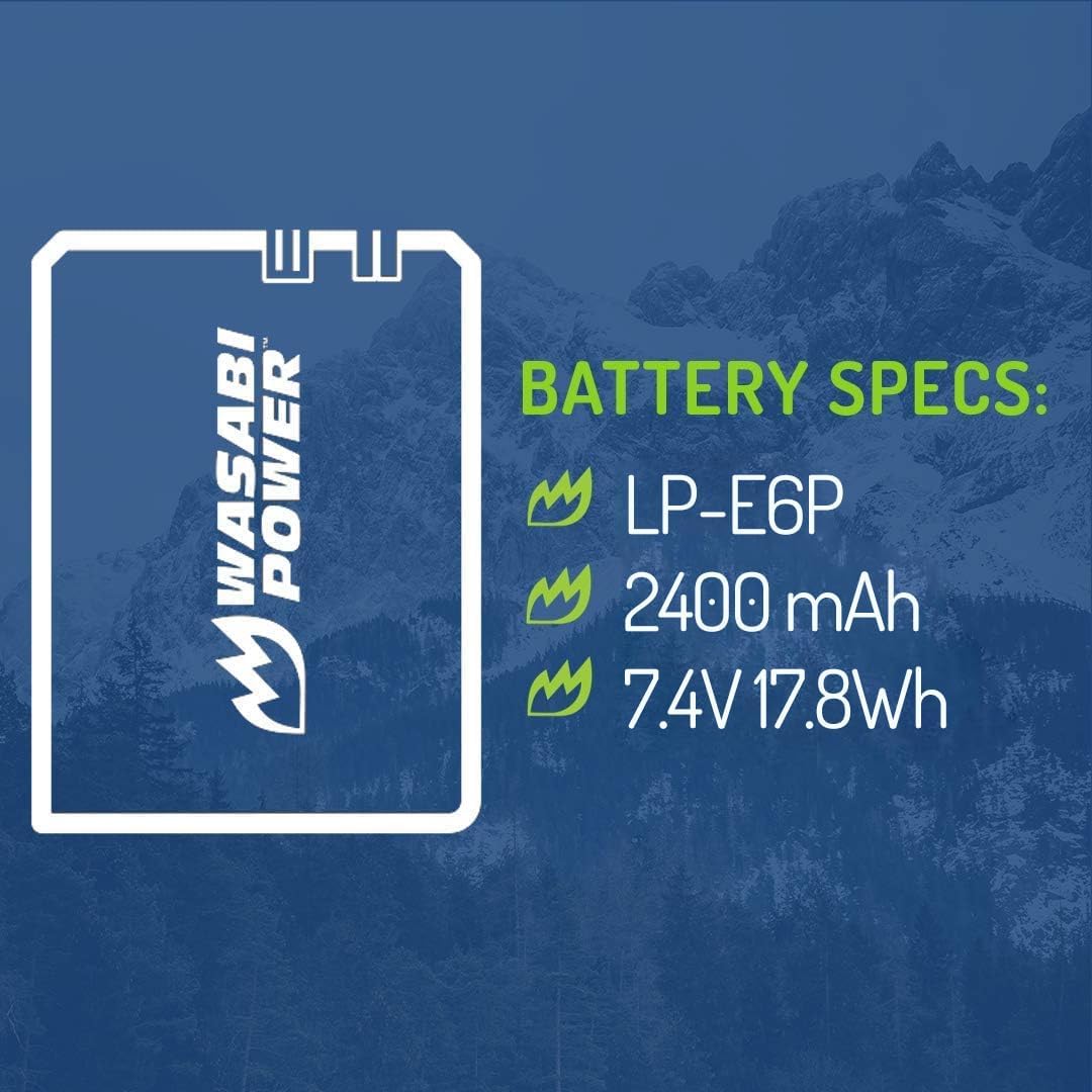 USB Battery (Ginger Series) for Canon LP-E6P and Canon EOS R5 Mark II, EOS 5D II/III/IV, 5DS R, 6D Mark II, 7D Mark