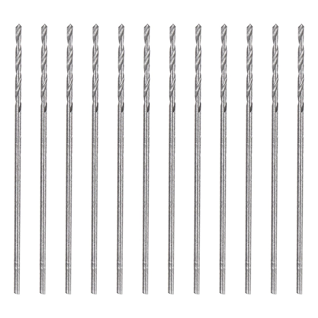 HARFINGTON 12pcs Micro Jobber Twist Drill Bits #75 0.5mm / 0.02"