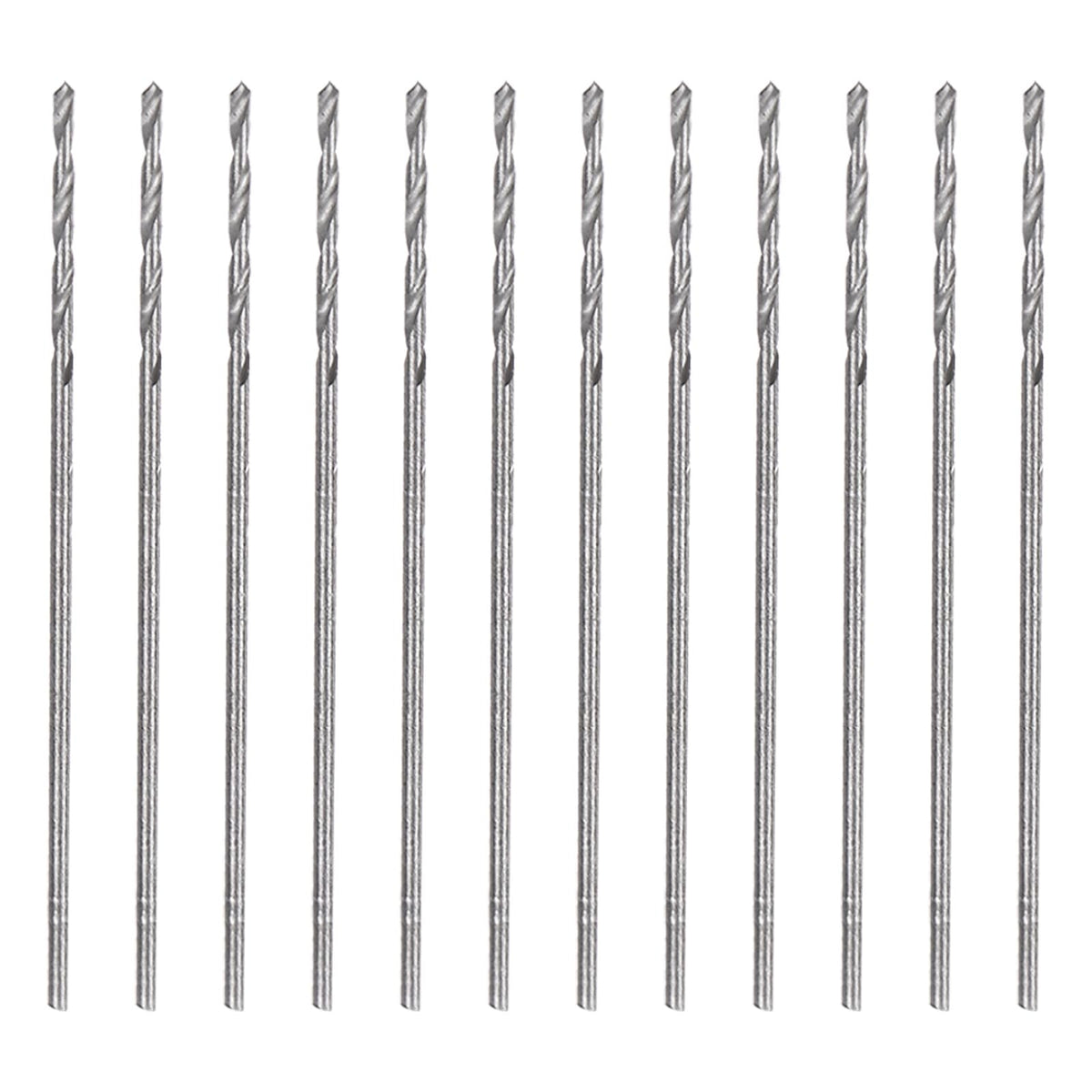 HARFINGTON 12pcs Micro Jobber Twist Drill Bits #75 0.5mm / 0.02"