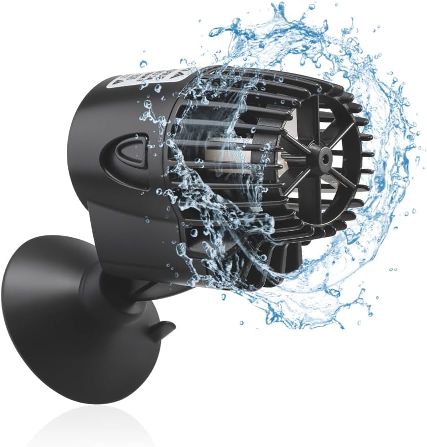 800GPH Mini Aquarium Circulation Pump Ultra-quiet Fish Tank Wave Maker With Suction Cup 360 Degree Rotatable Aquarium