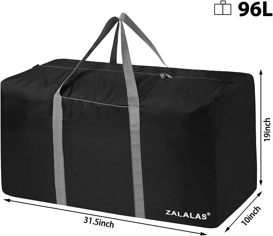 Travel Duffle Bag,96L Extra Large Duffel Bag Lightweight,Waterproof Duffle Bag for Men Women,Black