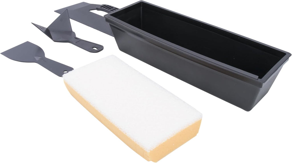 Drywall Repair Kit, Corner Tool, Assembled in USA | Sponge, Corner Tool, Triple Edge Knife, Plastic Putty Knife, 10