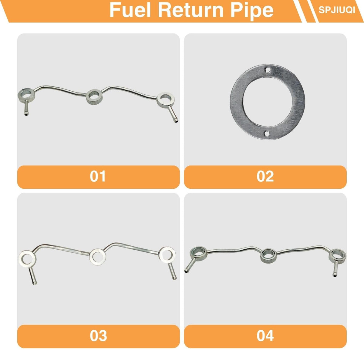 SPJIUQI 3 Cylinder Fuel Return Overflow Pipe for Kubota