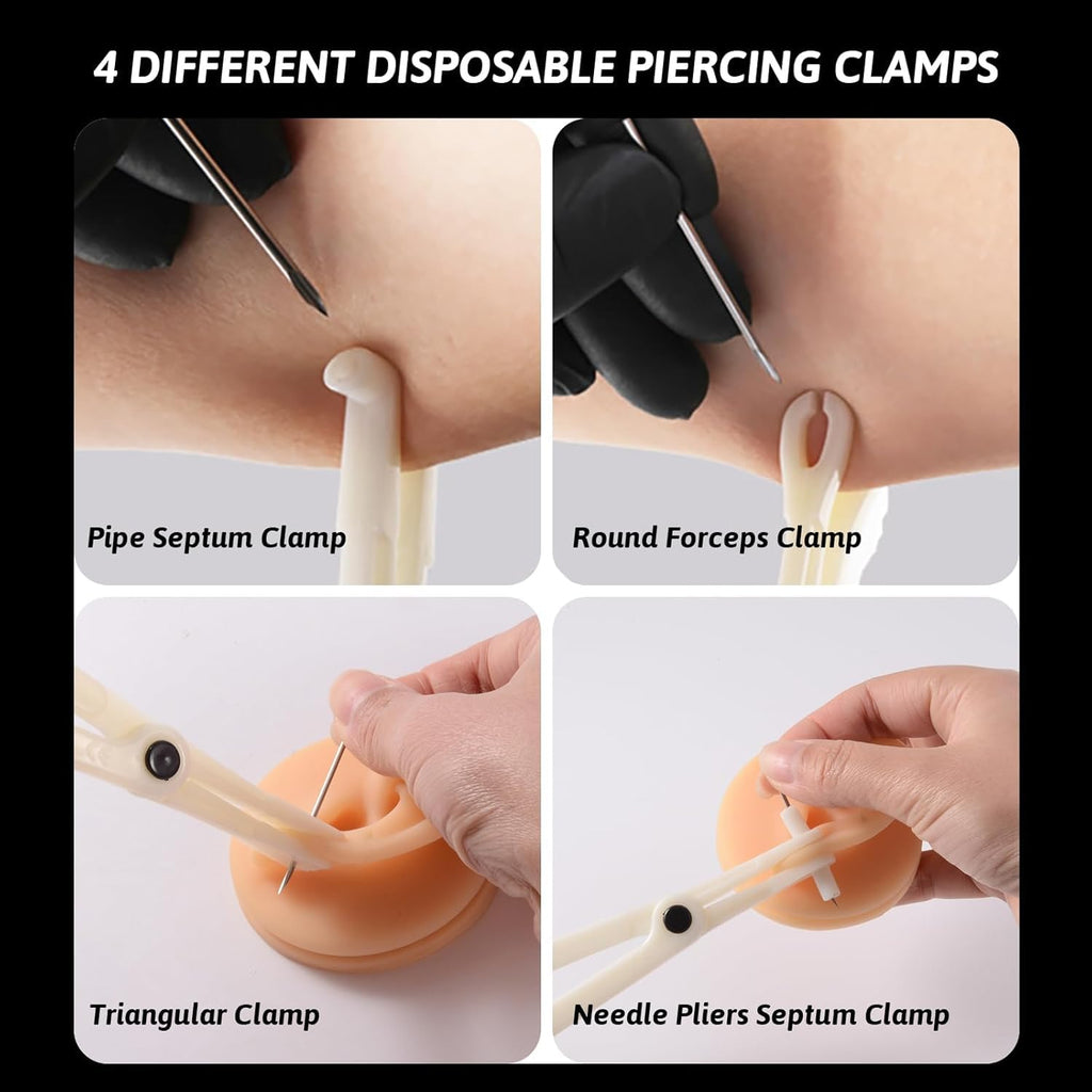 Piercing Kit - 42 Piercing Needles Kit with 25 Needles 12G 14G 16G 18G 20G for Ear Nose Septum Belly Button Tongue