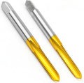 2Pcs M6 x 1.0 Thread Tap Set for Metal,Taper and Bottom Threading Hand Tap