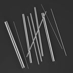 Stainless Steel Rods Assortment Kit, Diameter 1.0-8.0mm for DIY Craft Making, Handle Pin (27 Pieces)