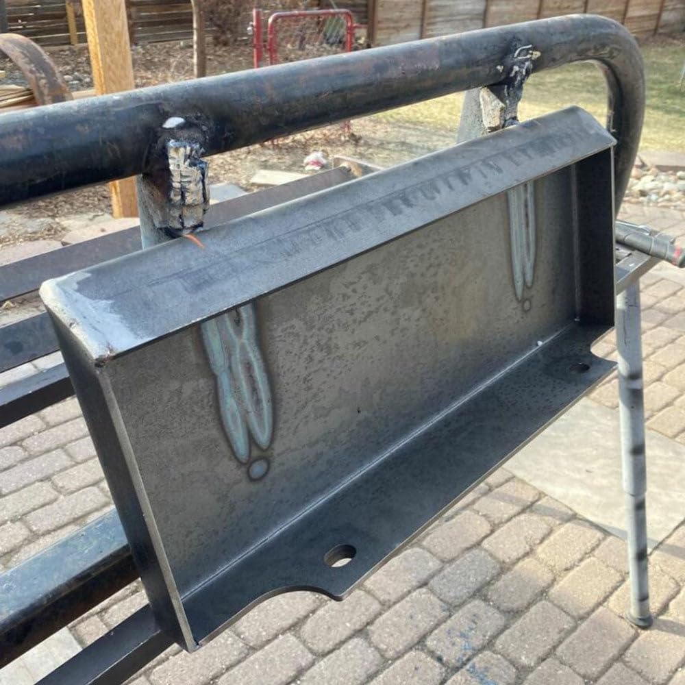 Mini Skid Steer Mount Plate, 1/4" Thick Toro Dingo Quick Tach Mount Plate, Grade 50 Raw Steel, Weld or Bolt-On